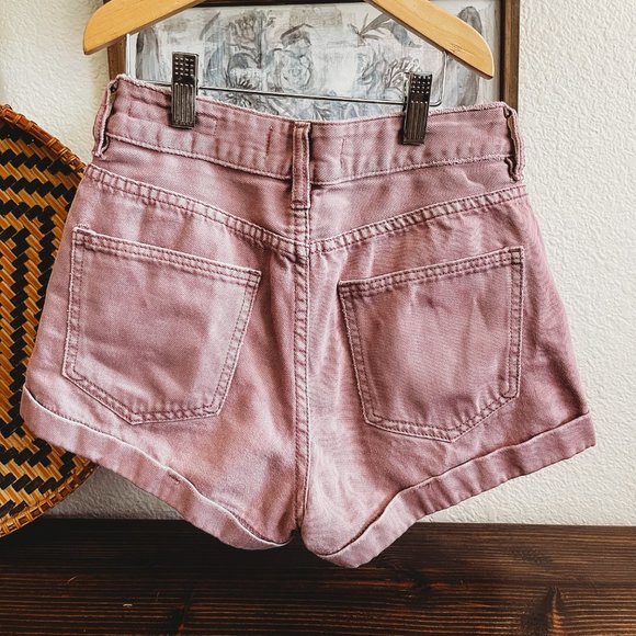 PACSUN MOM SHORTS SOFT PINK SZ 23 - Picture 2 of 5
